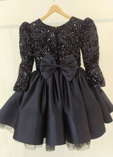 Black sequined dress